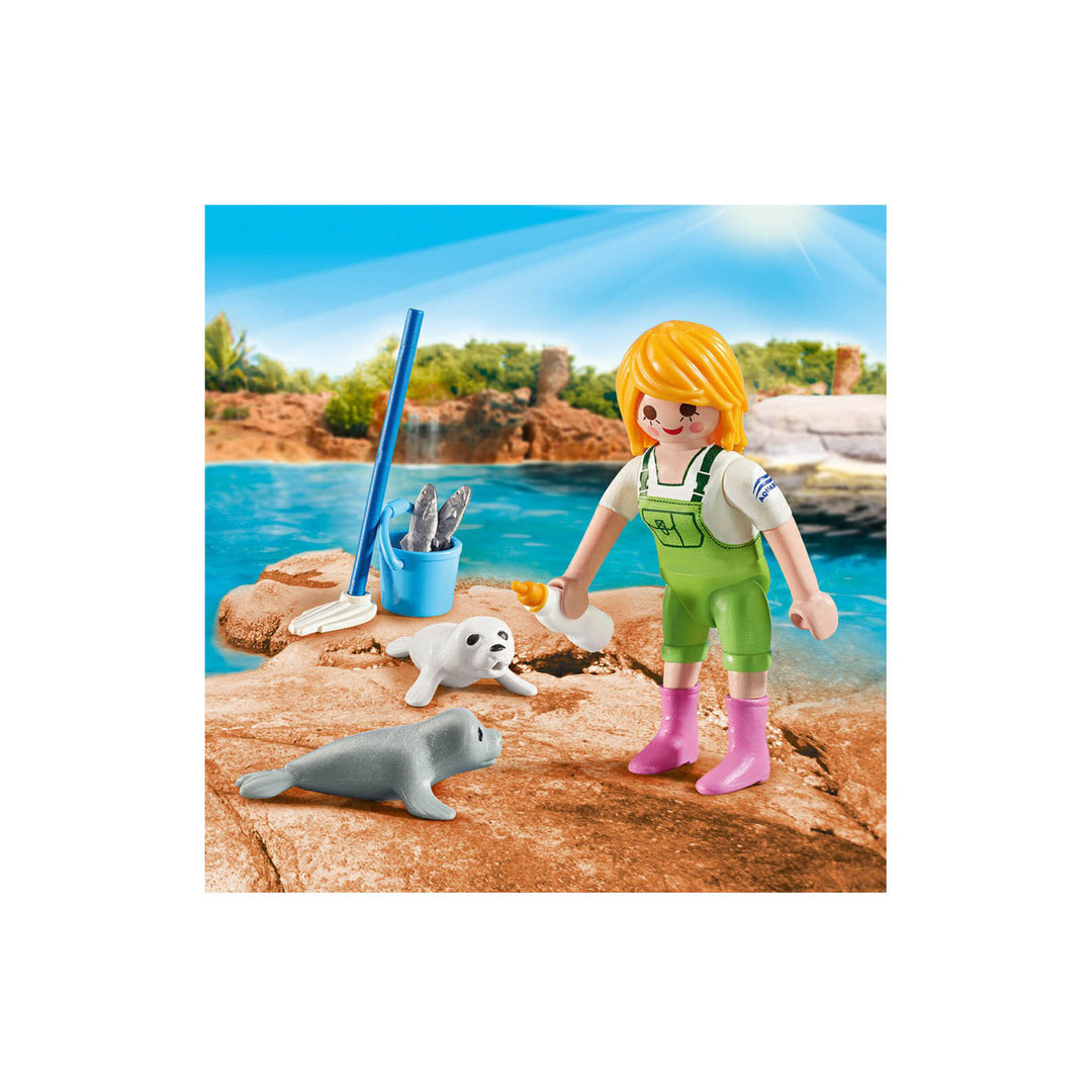 Playmobil 9418 Huevo de Pascua Cuidadora con focas ¡Desctalogado!