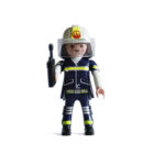 Playmobil Bombera azul con casco ¡Mercadillo!