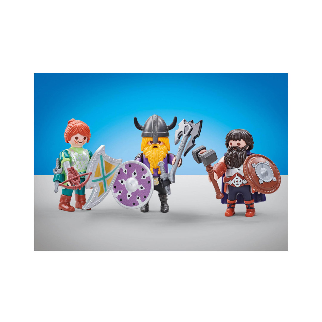 Playmobil 6588 Tres Guerreros Enanos ¡Medieval!