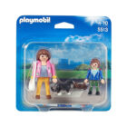 Playmobil 5513 Duo Pack Madre con niño escolar ¡City life!
