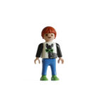 Playmobil Niño pelirojo con camiseta de cebra ¡Mercadillo!