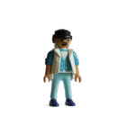 Playmobil Chico de azul con chaleco ¡Mercadillo!