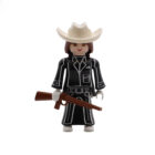 Playmobil Vaquera de negro y blanco con recortada ¡Mercadillo!