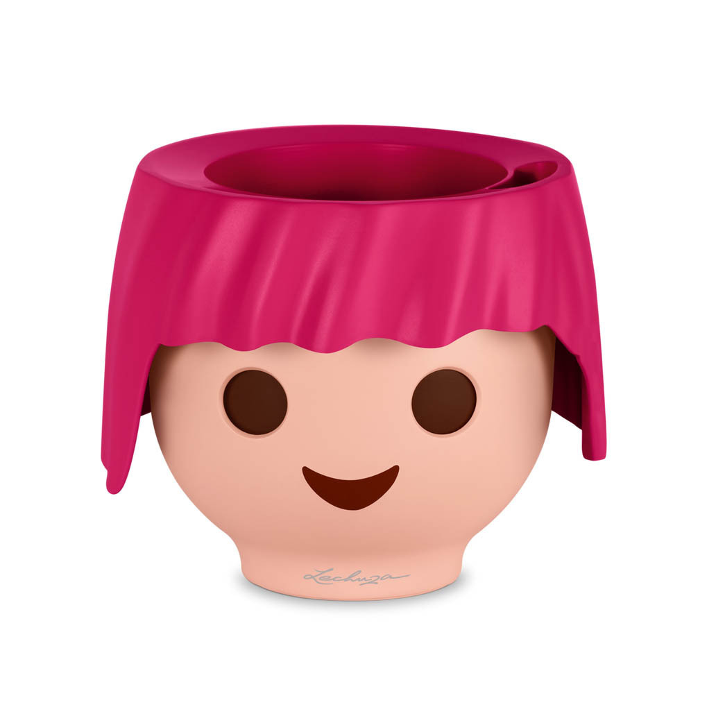 Lechuza OJO Ruby pink ¡Maceta!