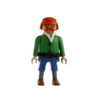 Playmobil Aldeano Galo verde azul ¡Mercadillo!