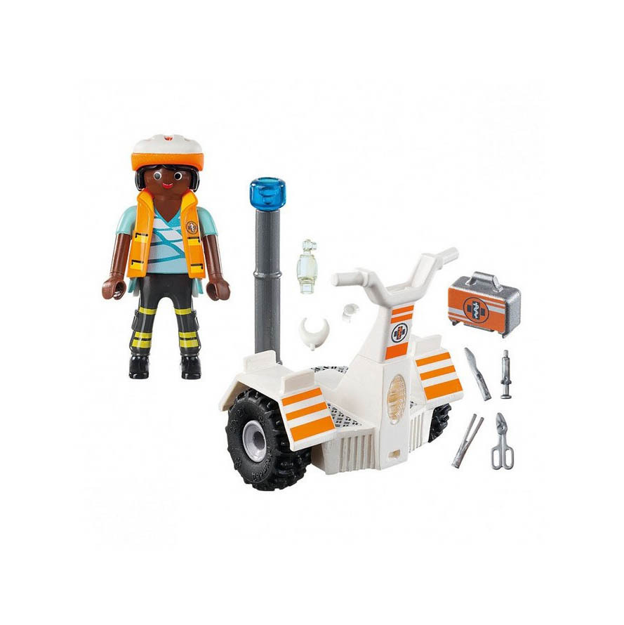 Playmobil 70052 Patinete de Equilibrio de Rescate ¡Rescue! | clickclack.es