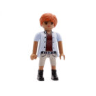 Playmobil Chica pelirroja de azul y gris ¡Mercadillo!