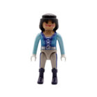 Playmobil Chica de azul y gris ¡Mercadillo!