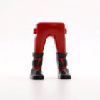 Playmobil Piernas trampero rojo negras ¡Despiece!