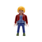 Playmobil Chica de azul con chaleco rojo ¡Mercadillo!