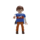 Playmobil Chico con camiseta azul de perro ¡Mercadillo!