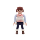 Playmobil Chica castaña de azul