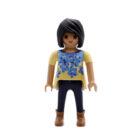 Playmobil Chica morena con flores y botines ¡Mercadillo!