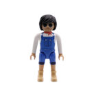 Playmobil Chico moreno con peto azul ¡Mercadillo!