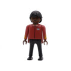 Playmobil Dependiente de rojo y negro ¡Mercadillo!