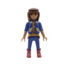 Playmobil Chica delgada con chaleco azul botines rosa ¡Mercadillo!