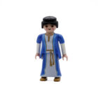 Playmobil Aldeana de azul y blanco ¡Mercadillo!