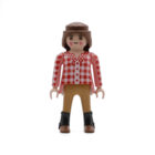 Playmobil Chica vaquera de rosa y ocre ¡Mercadillo!