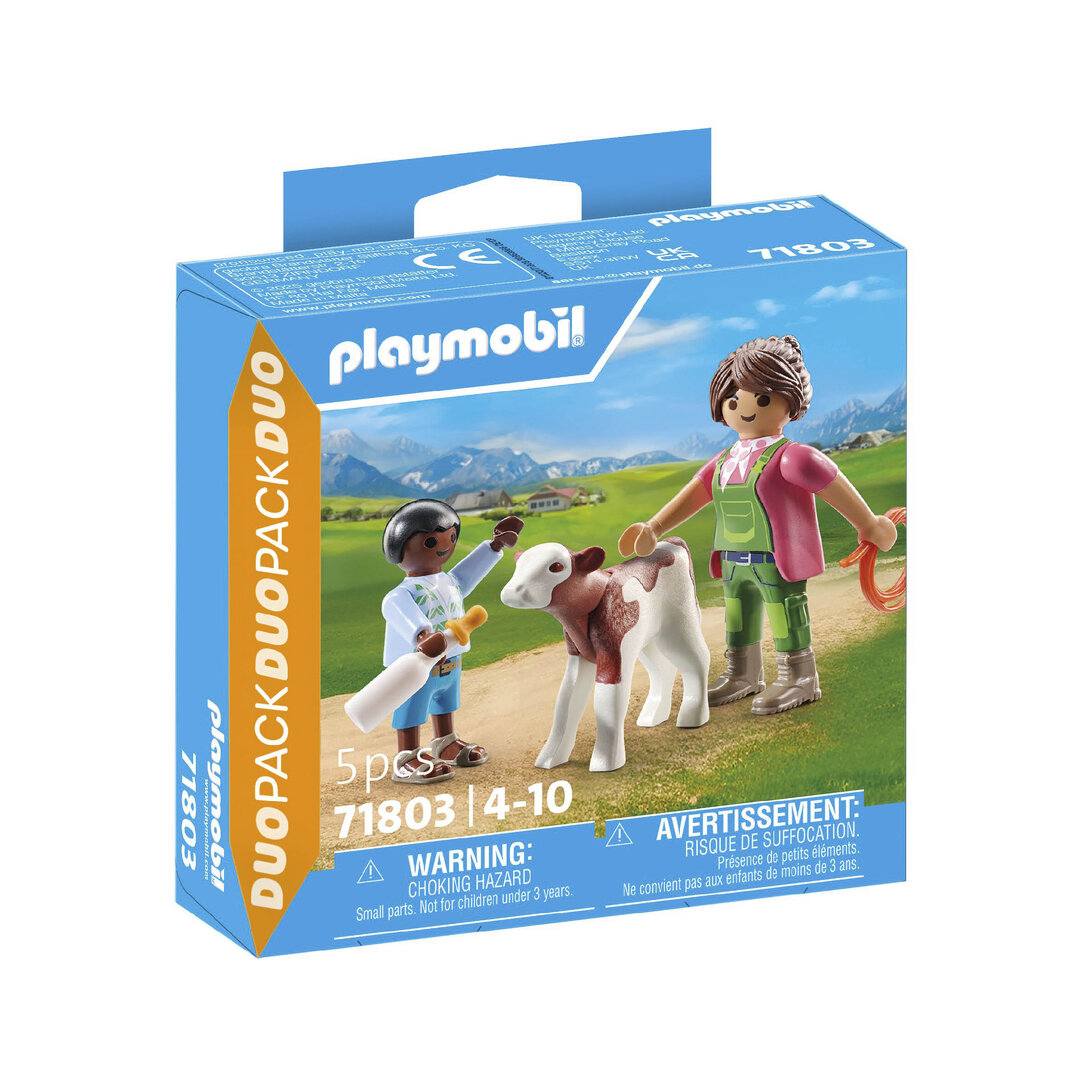 Playmobil 71803 Granjera con ternero ¡DuoPack!