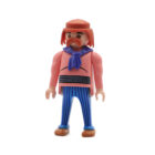Playmobil Aldeano galo rosa y azul ¡Mercadillo!