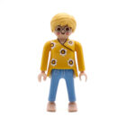 Playmobil Chica rubia de amarillo y azul ¡Mercadillo!