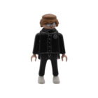 Playmobil Chico de negro con gafas plateadas ¡Mercadillo!