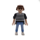 Playmobil Chico con vaqueros y camiseta rayas ¡Mercadillo!