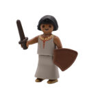 Playmobil Niña Aldeana con espada y escudo ¡Mercadillo!
